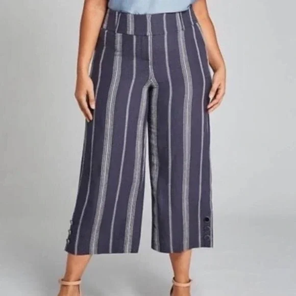 Lane bryant linen pants deals